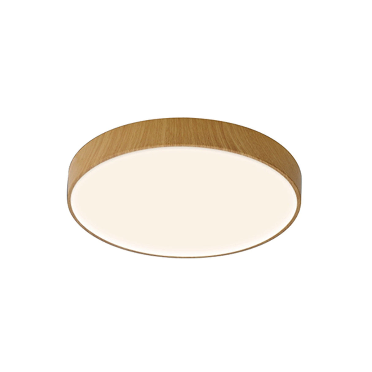 Cumbuco II Round CCT LED Flush Ceiling Light 40W - Light Brown