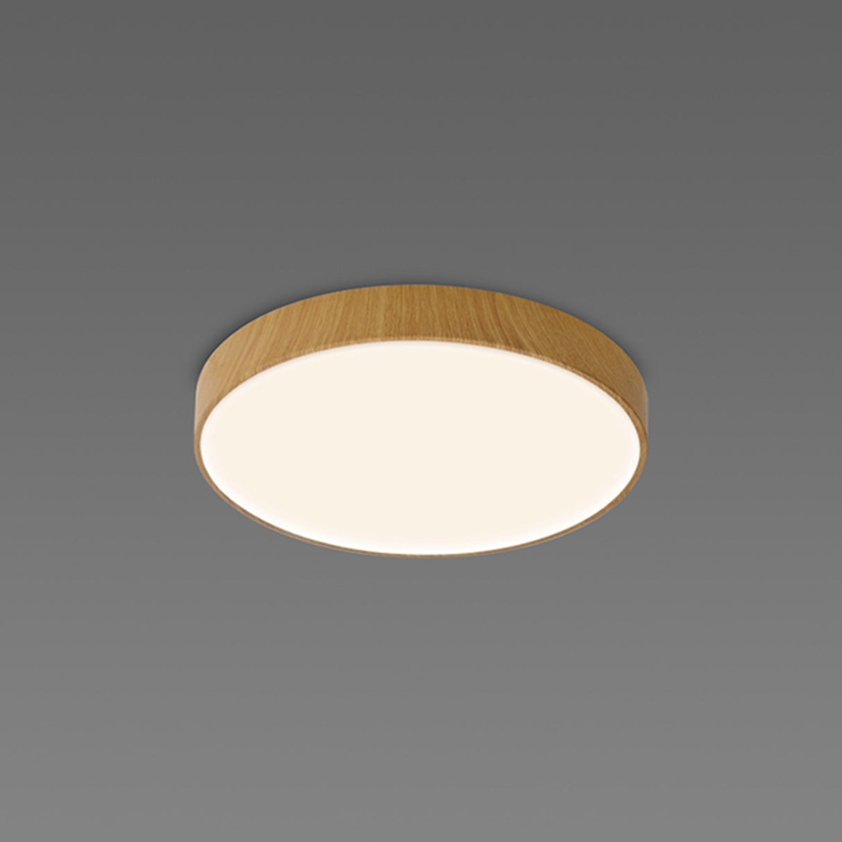 Cumbuco II Round CCT LED Flush Ceiling Light 40W - Light Brown