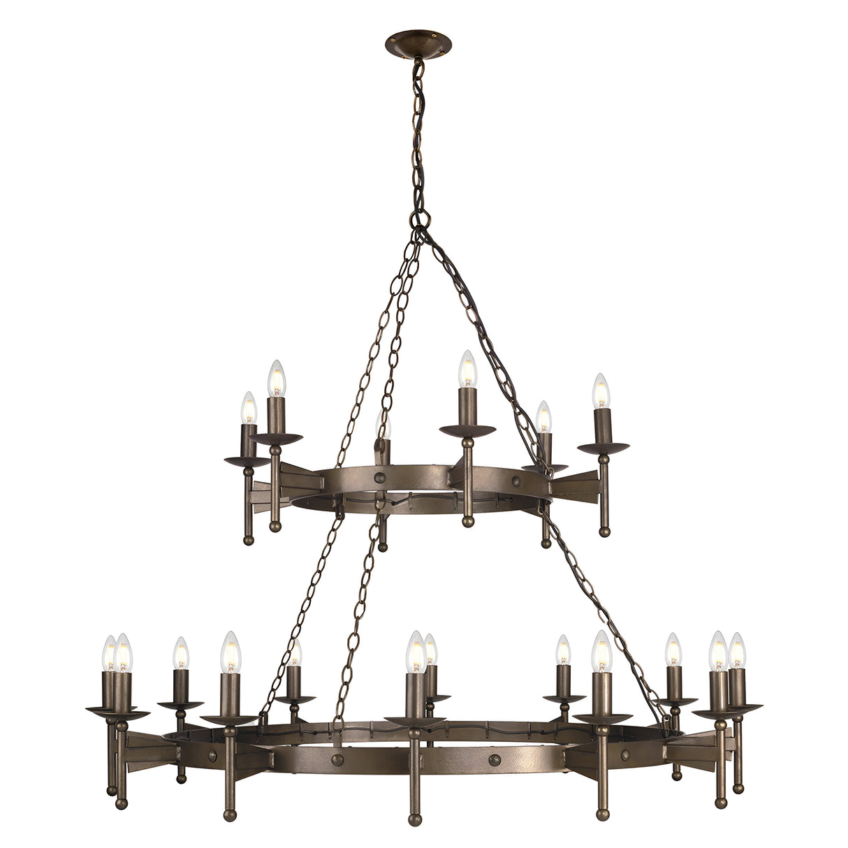 Cromwell 18 Light Chandelier - Old Bronze