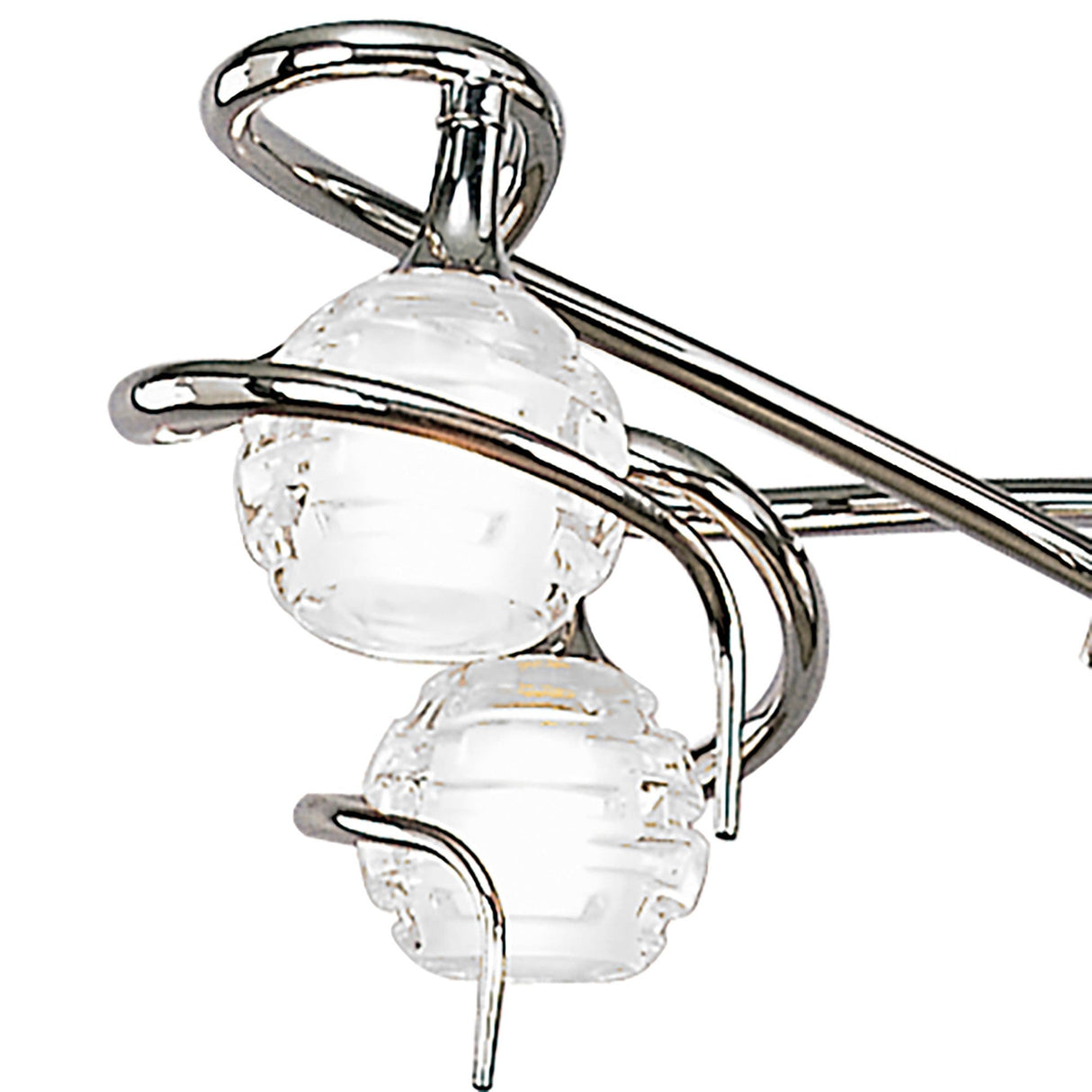 Dali 58cm Telescopic 4 Light Chandelier/Semi-Flush - Polished Chrome