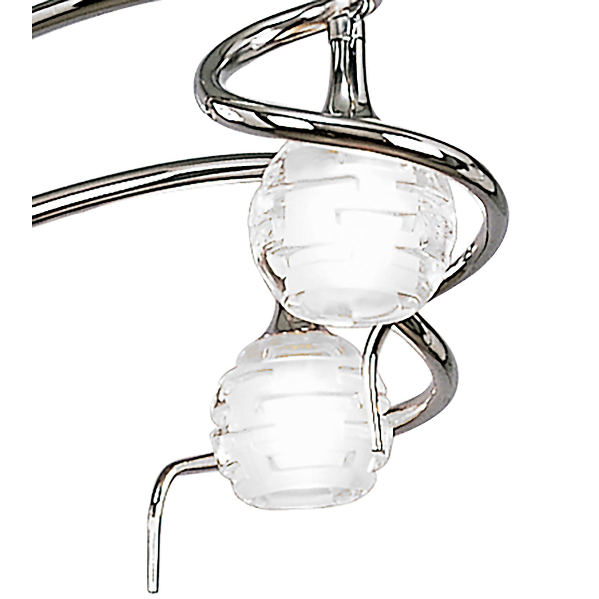 Dali 58cm Telescopic 4 Light Chandelier/Semi-Flush - Polished Chrome