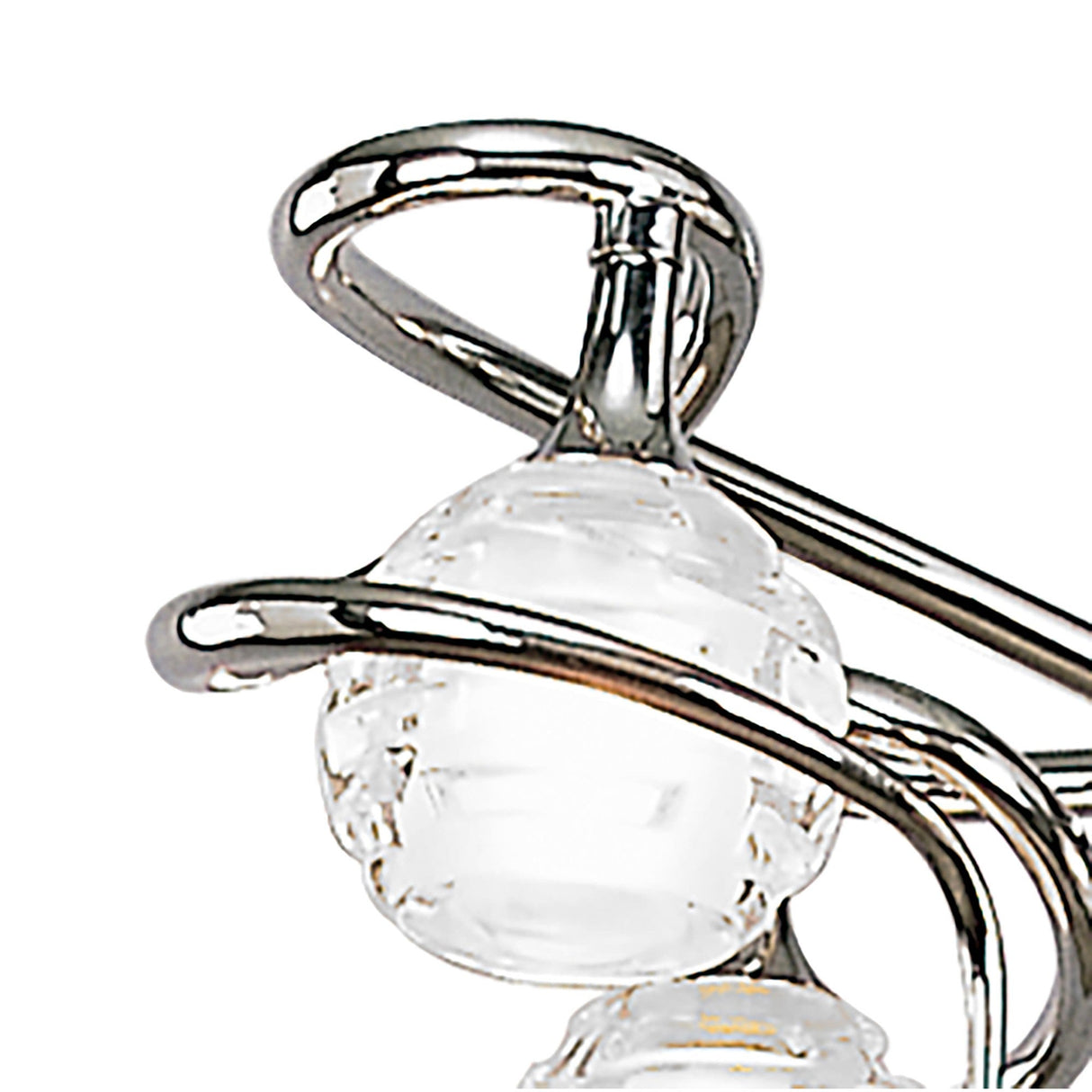 Dali 58cm Telescopic 4 Light Chandelier/Semi-Flush - Polished Chrome