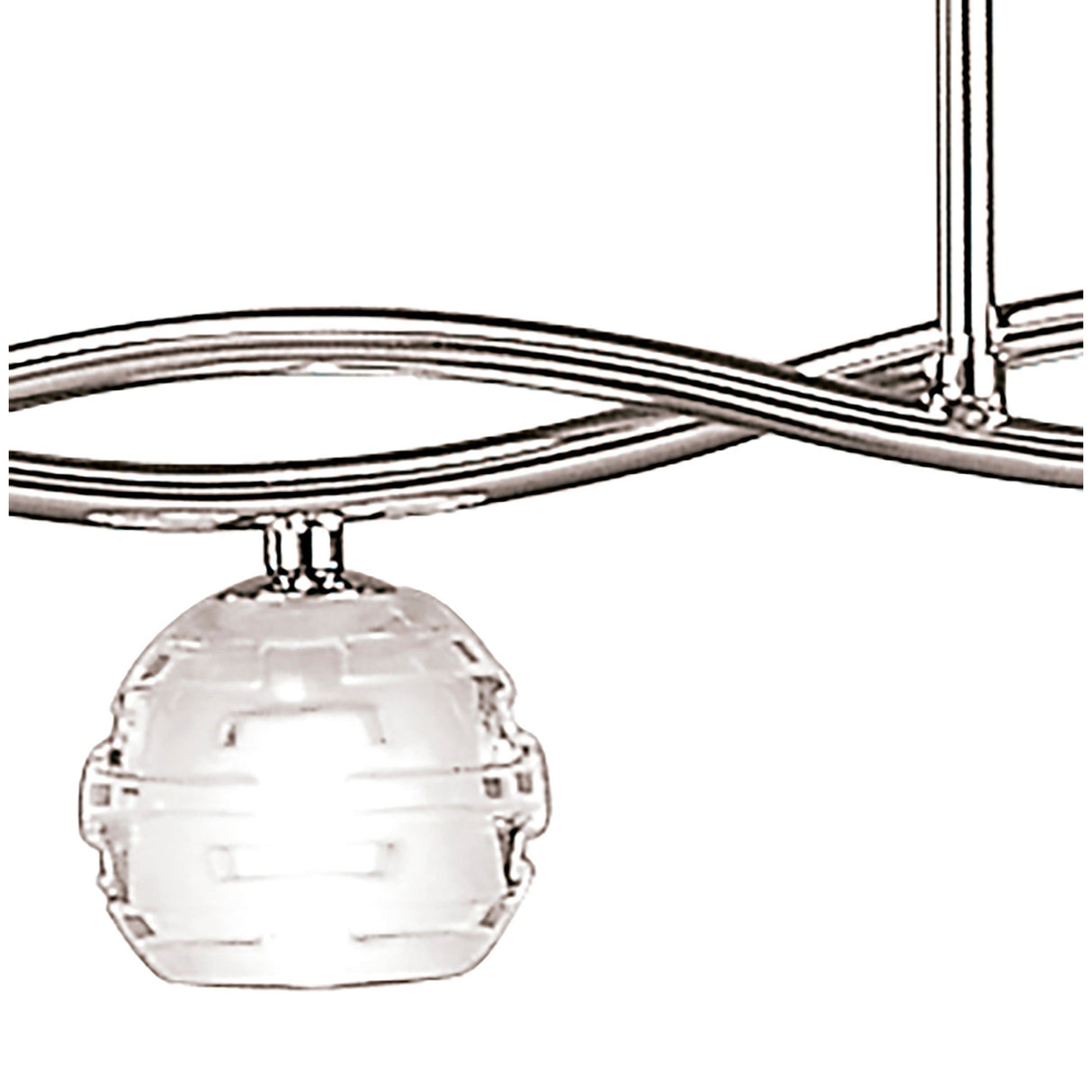 Dali Telescopic 5 Light Suspension Light/Semi-Flush - Polished Chrome