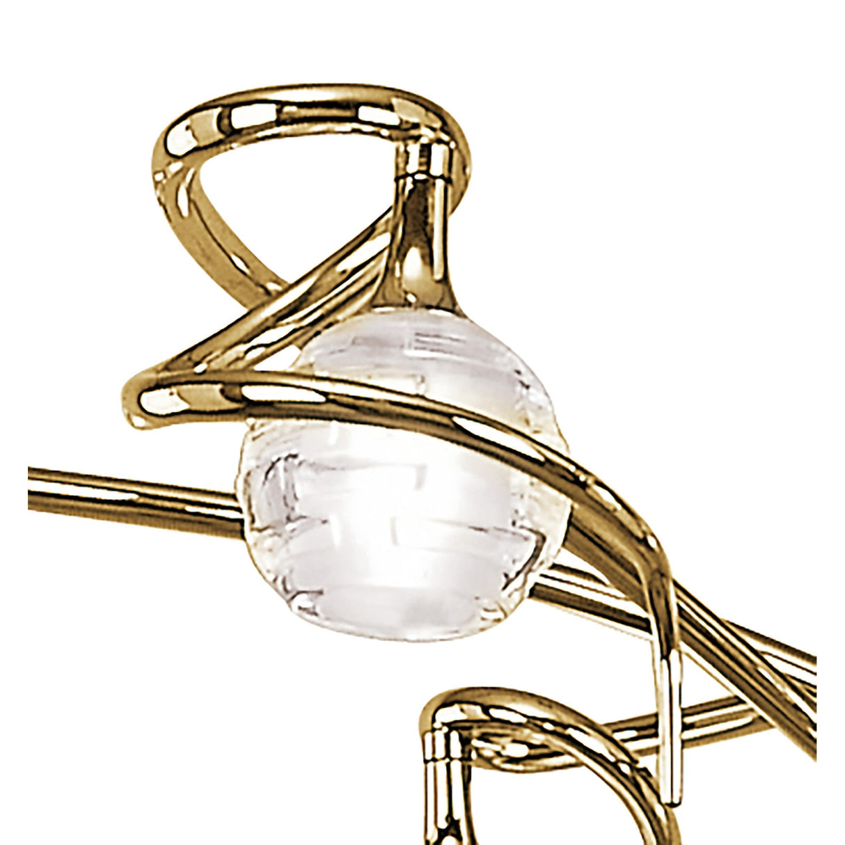 Dali 70cm Telescopic 6 Light Chandelier/Semi-Flush - Polished Brass