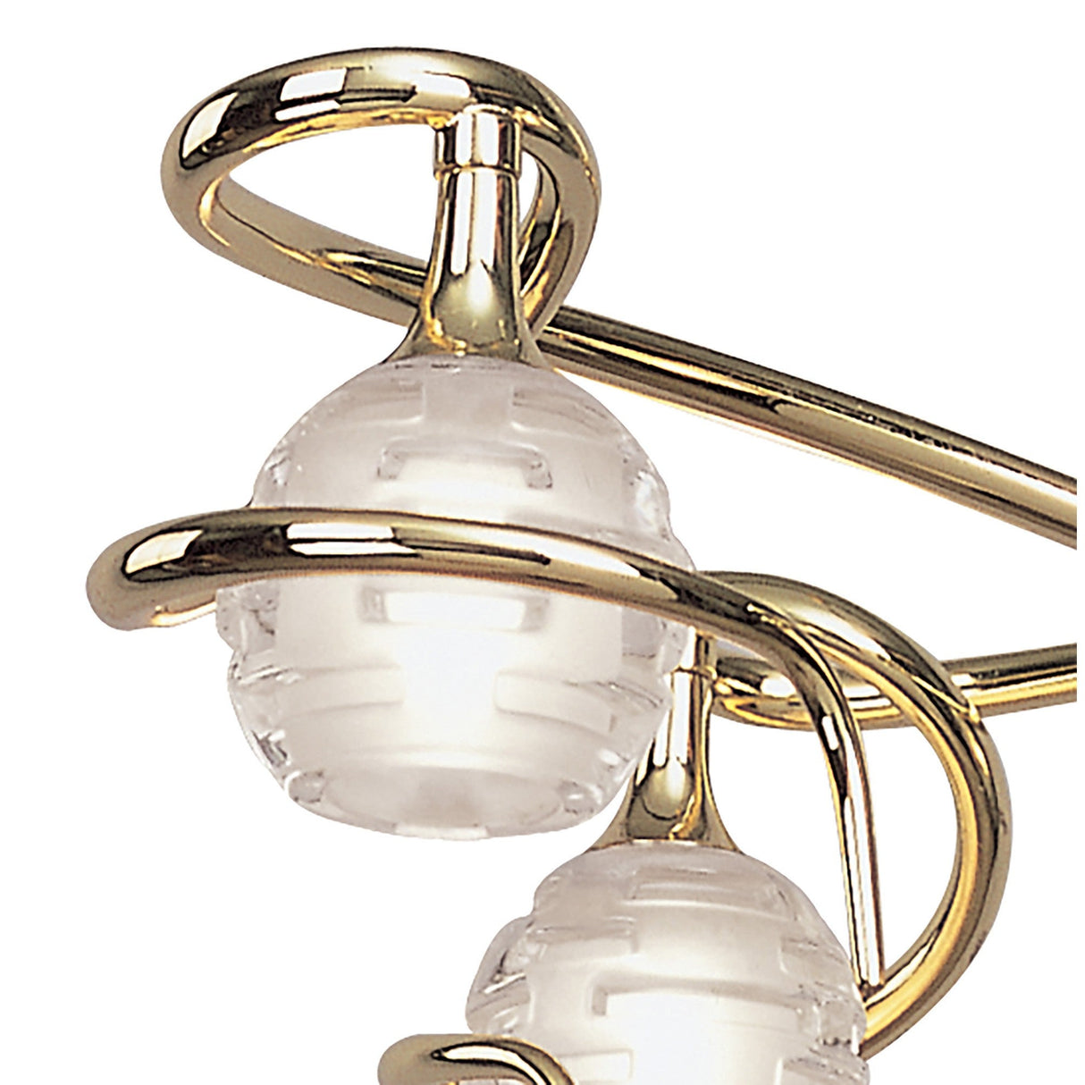 Dali 58cm Telescopic 4 Light Chandelier/Semi-Flush - Polished Brass