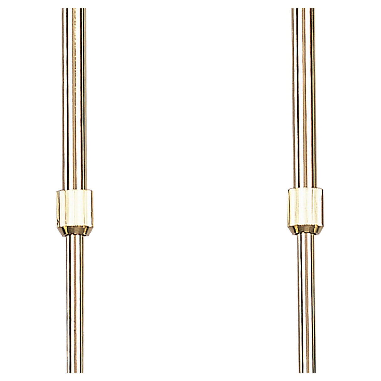 Dali Telescopic 4 Light Suspension Light/Semi-Flush - Polished Brass