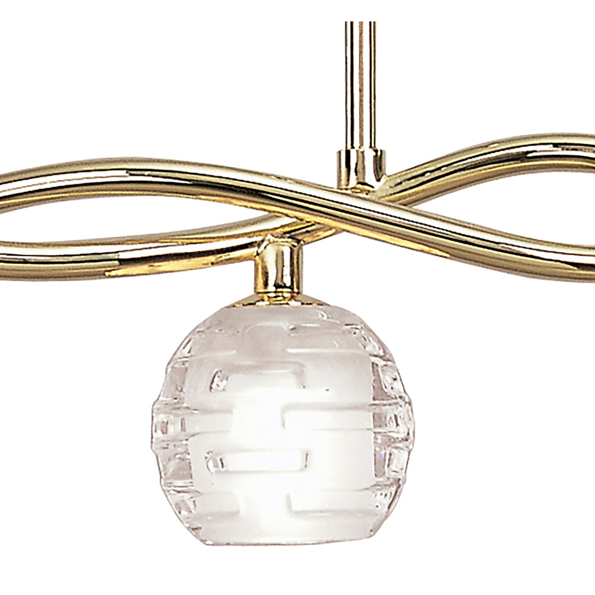 Dali Telescopic 4 Light Suspension Light/Semi-Flush - Polished Brass