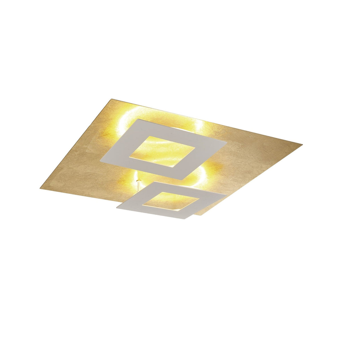 Dalia Flush Ceiling Light LED 3000K 48W - Gold/White