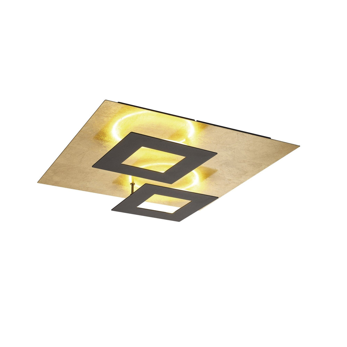 Dalia Flush Ceiling Light LED 3000K 48W - Gold/Black