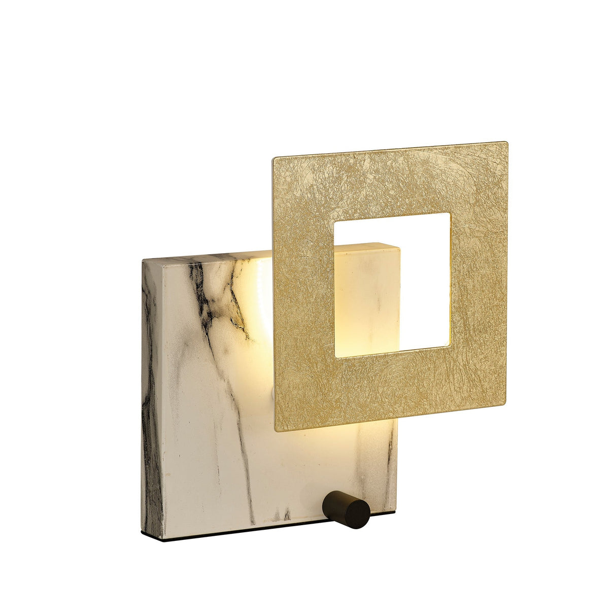 Dalia 25cm LED Table Lamp 18W 3000K - Gold/Marble White
