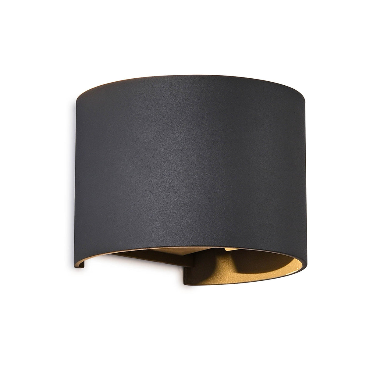 Davos Round Outdoor LED Wall Light 6W 4000K - Anthracite
