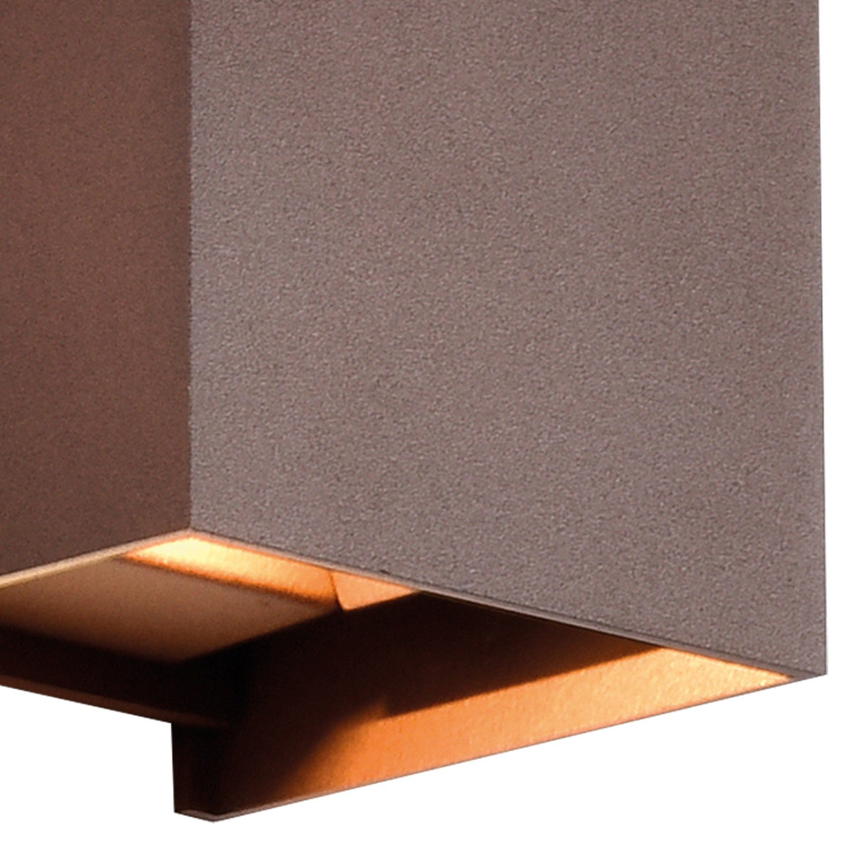 Davos Square Outdoor LED Wall Light 6W 4000K - Brown