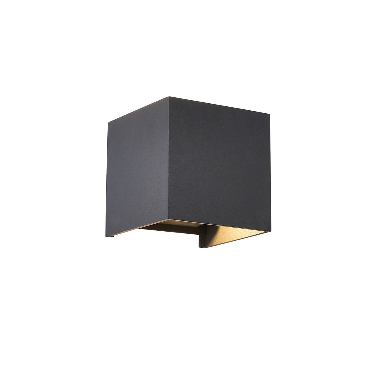 Davos Square Outdoor LED Wall Light 6W 3000K - Black