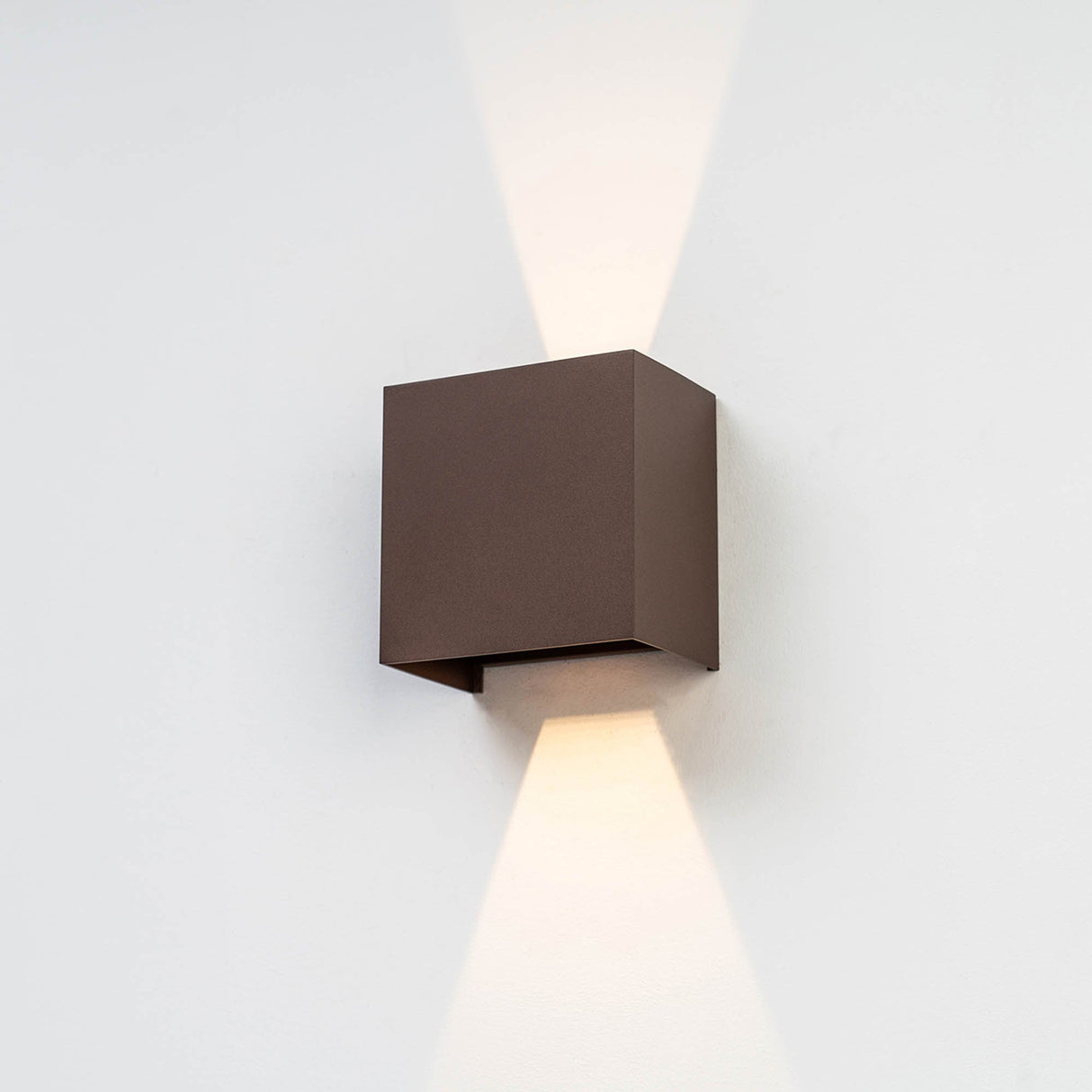 Davos Outdoor LED Wall Light 10W 4000K - Rust Brown