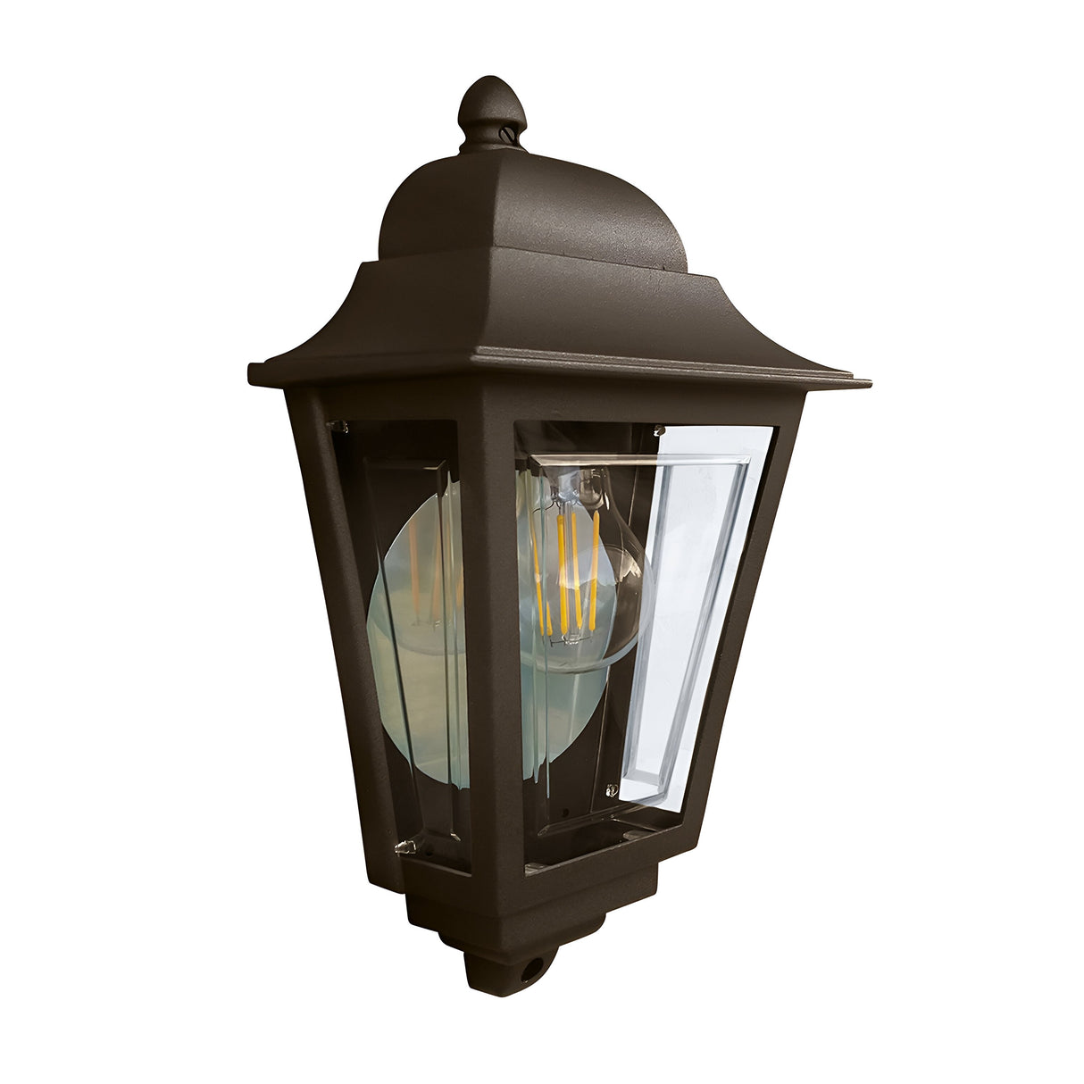Deco Lane 1lt Half Wall Lantern - Bronze