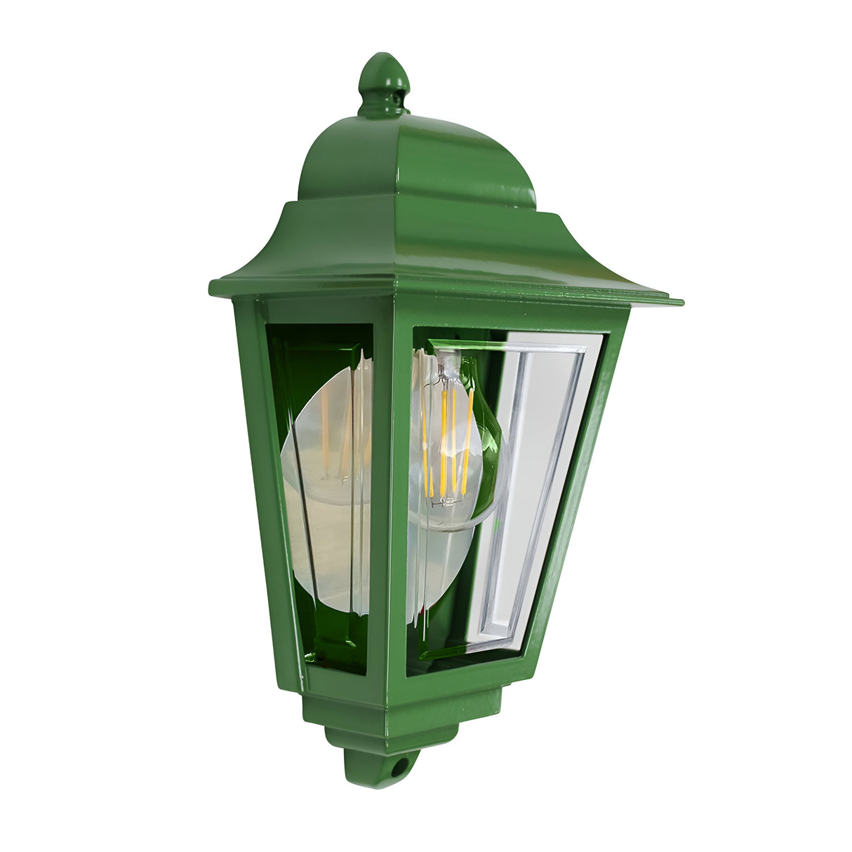 Deco Lane 1lt Half Wall Lantern - Green