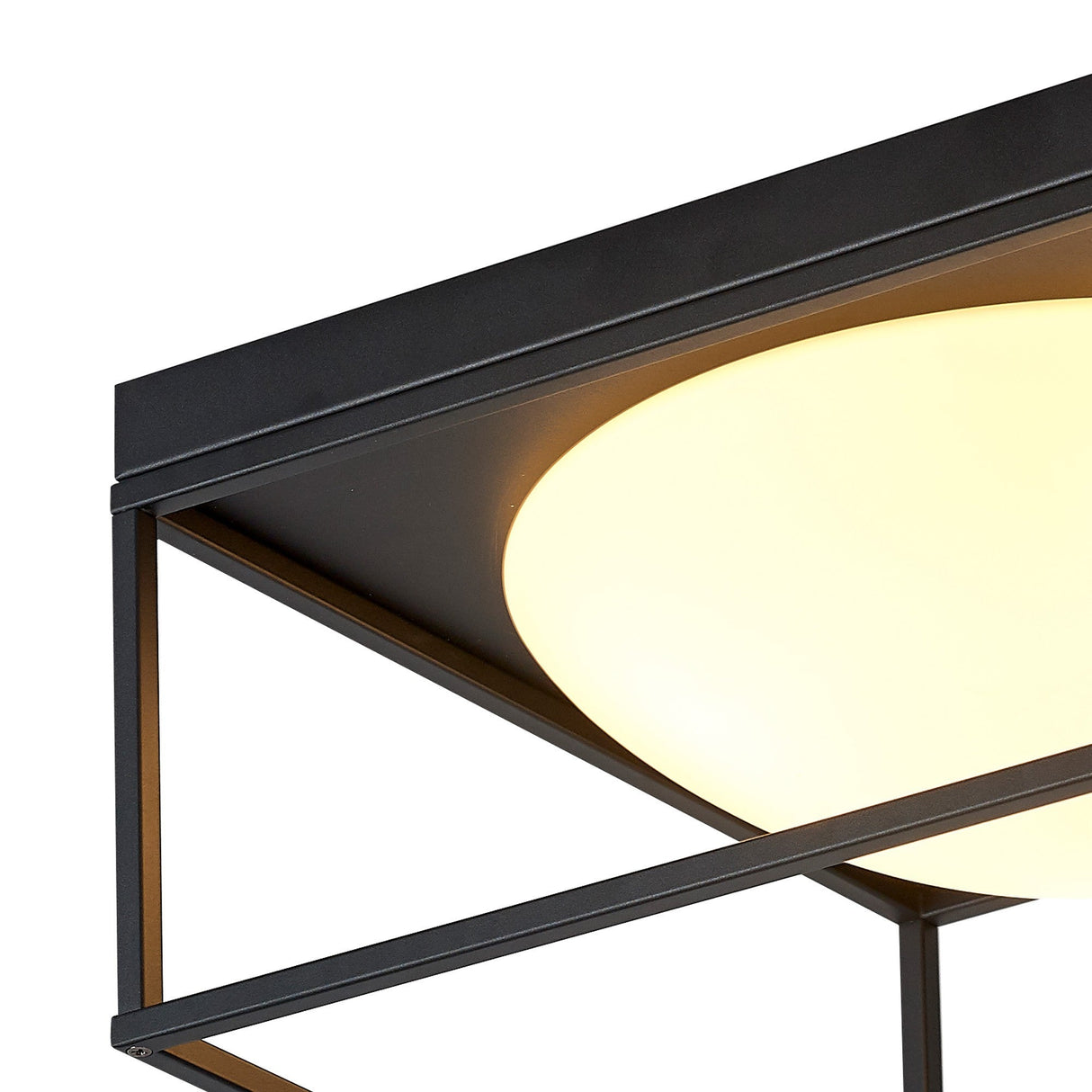 Desigual 3 Light Semi-Flush Ceiling Light - Matt Black