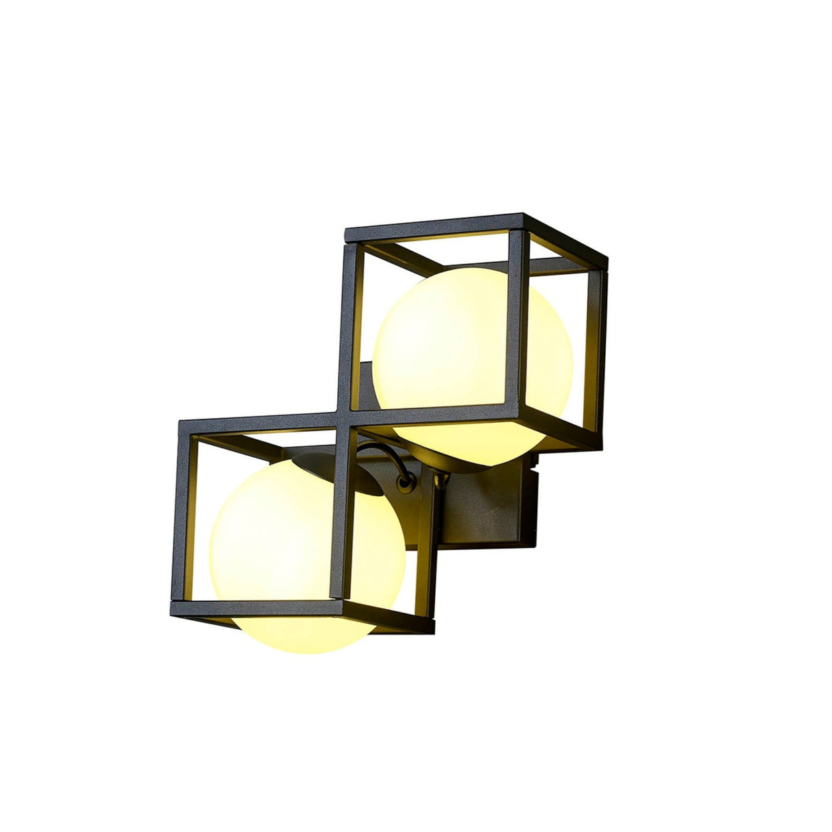 Desigual 2 Light Wall Light - Matt Black