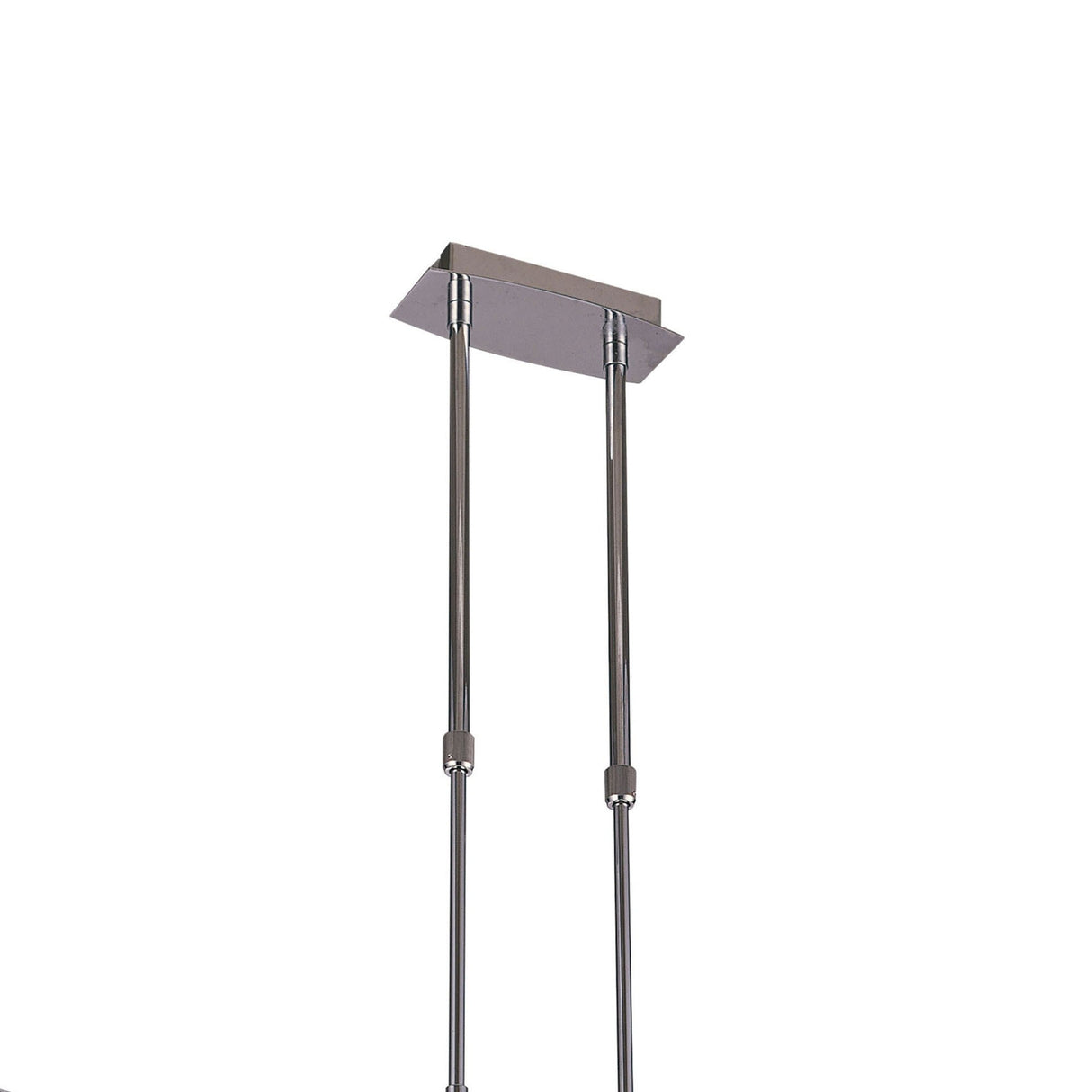 Duna 83cm 3 Light Linear Suspension Light - Polished Chrome & White