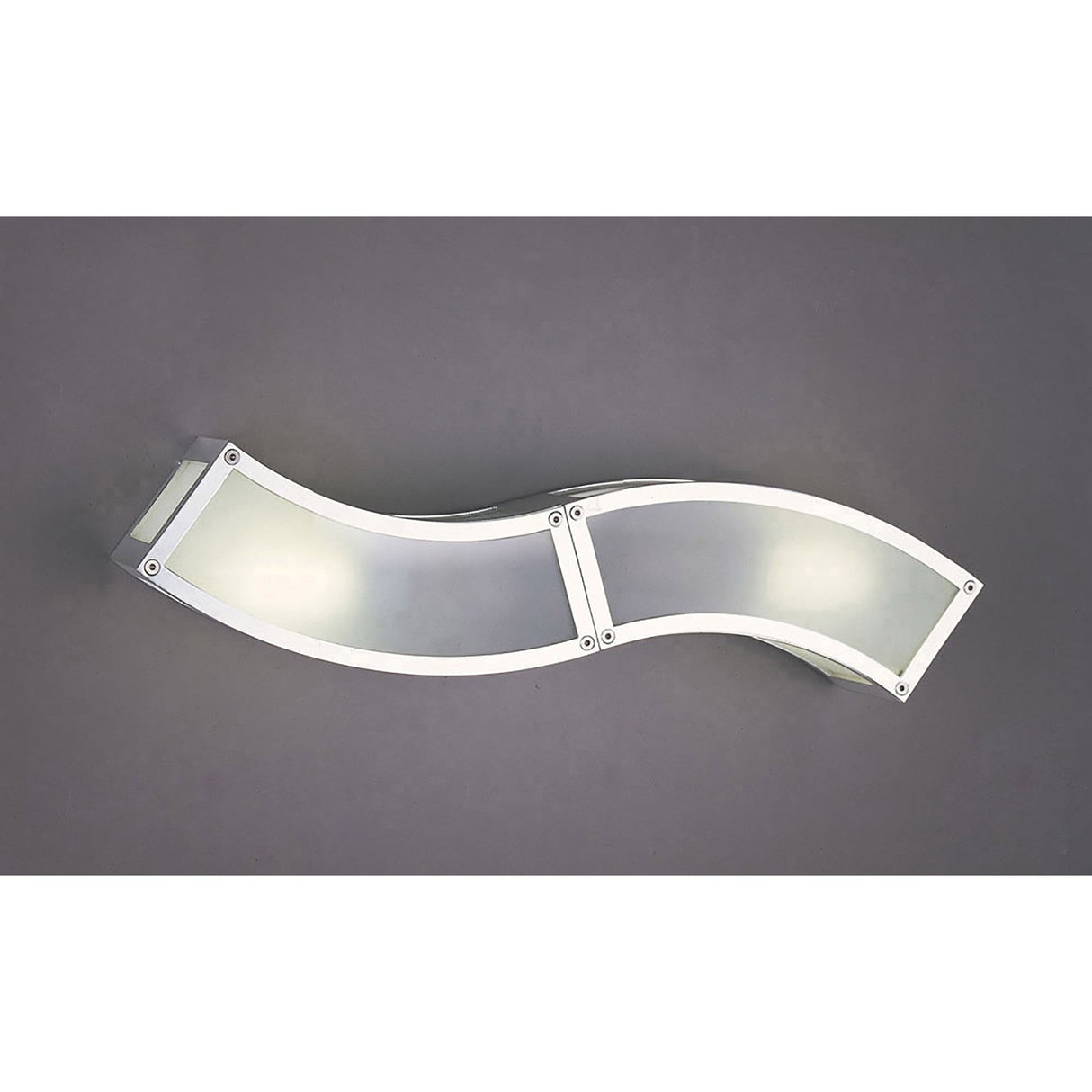 Duna 2 Light Wall Light E27 - Polished Chrome