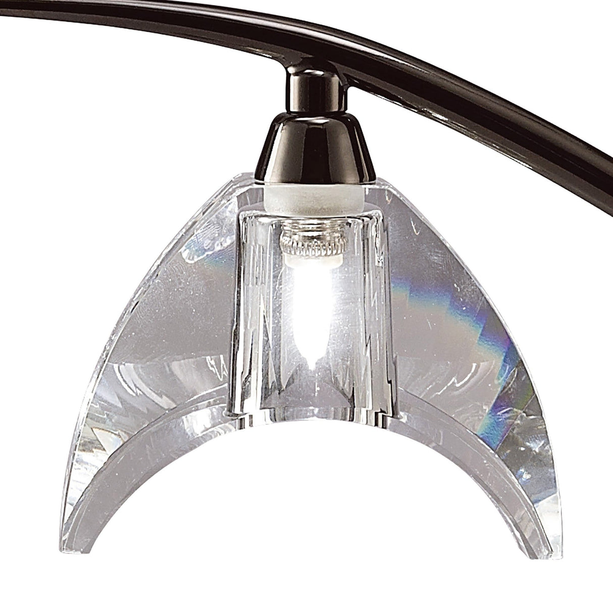 Eclipse Small 1 Light Table Lamp - Black Chrome