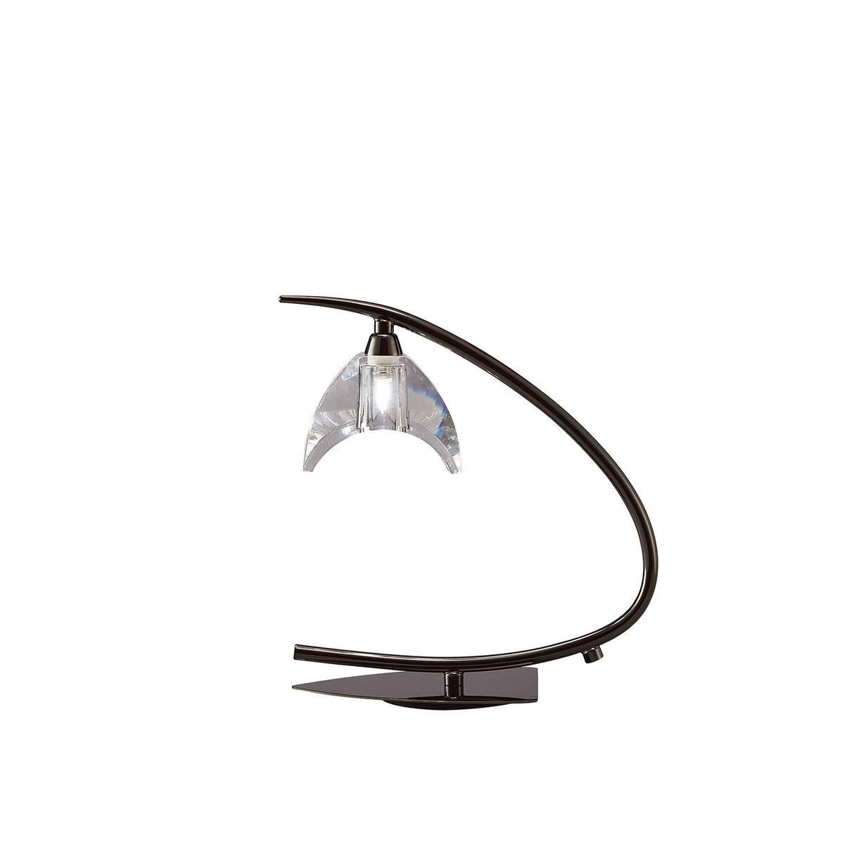 Eclipse Small 1 Light Table Lamp - Black Chrome