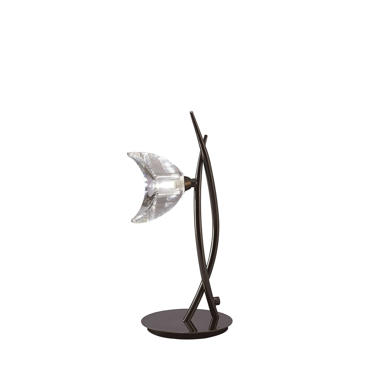 Eclipse Small 1 Light Table Lamp - Black Chrome