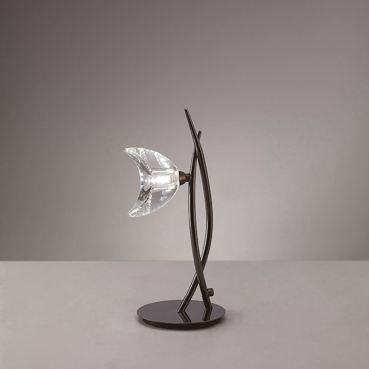 Eclipse Small 1 Light Table Lamp - Black Chrome