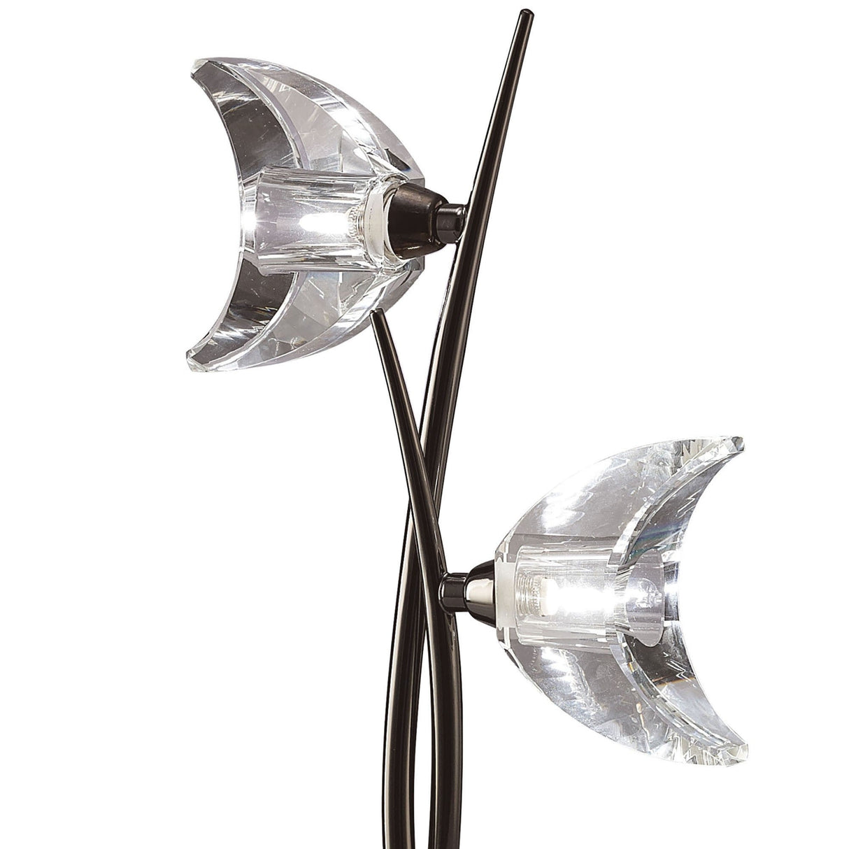 Eclipse 2 Light Table Lamp - Black Chrome