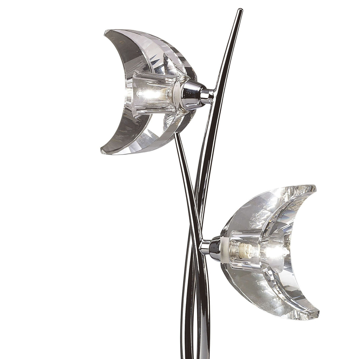 Eclipse 2 Light Table Lamp - Polished Chrome