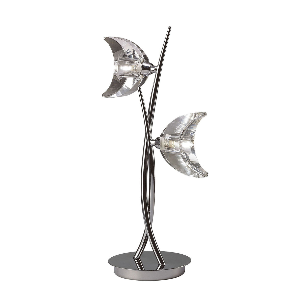 Eclipse 2 Light Table Lamp - Polished Chrome