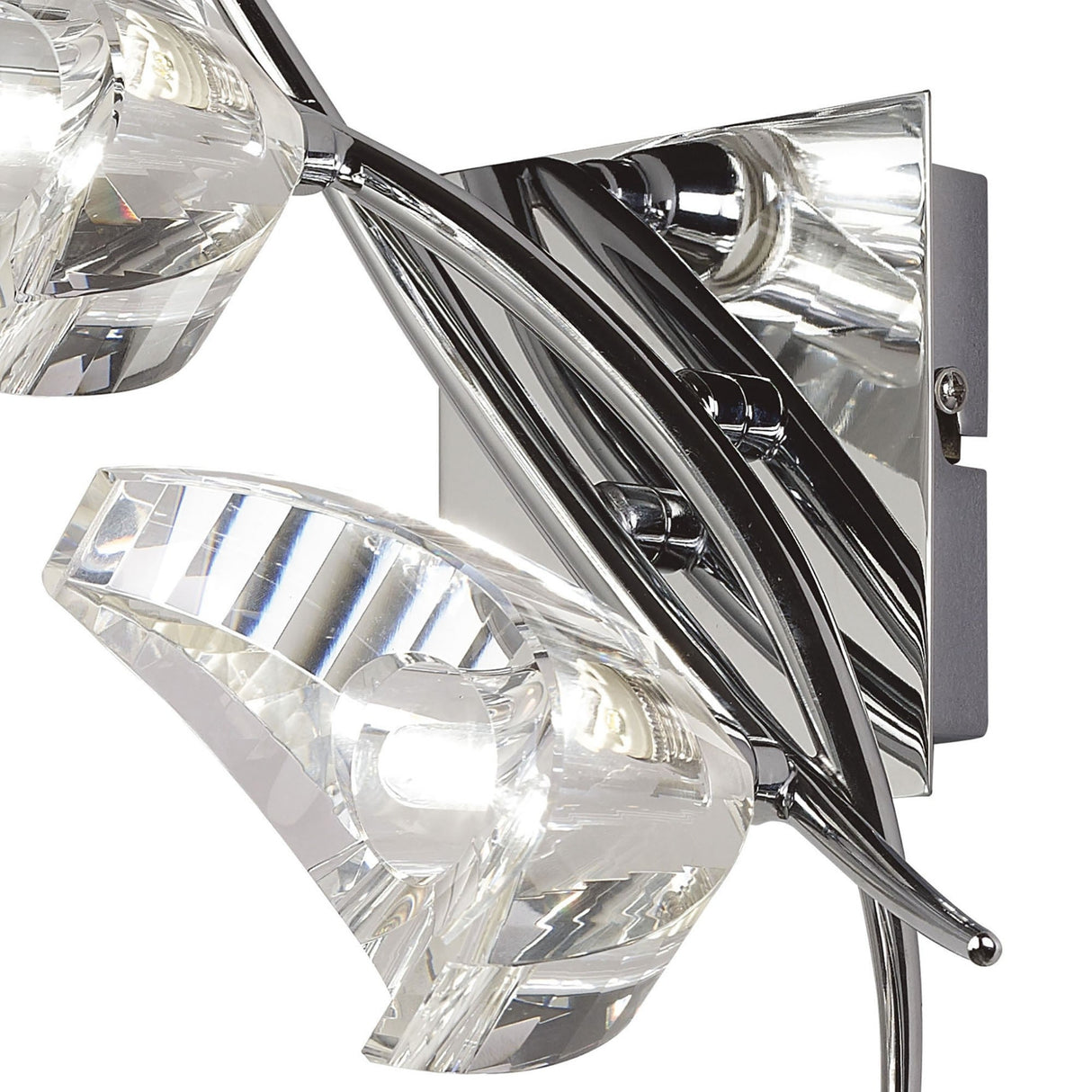 Eclipse 2 Light Wall Light - Polished Chrome