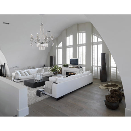 Eden 72cm 8 Light Crystal Chandelier - Polished Chrome