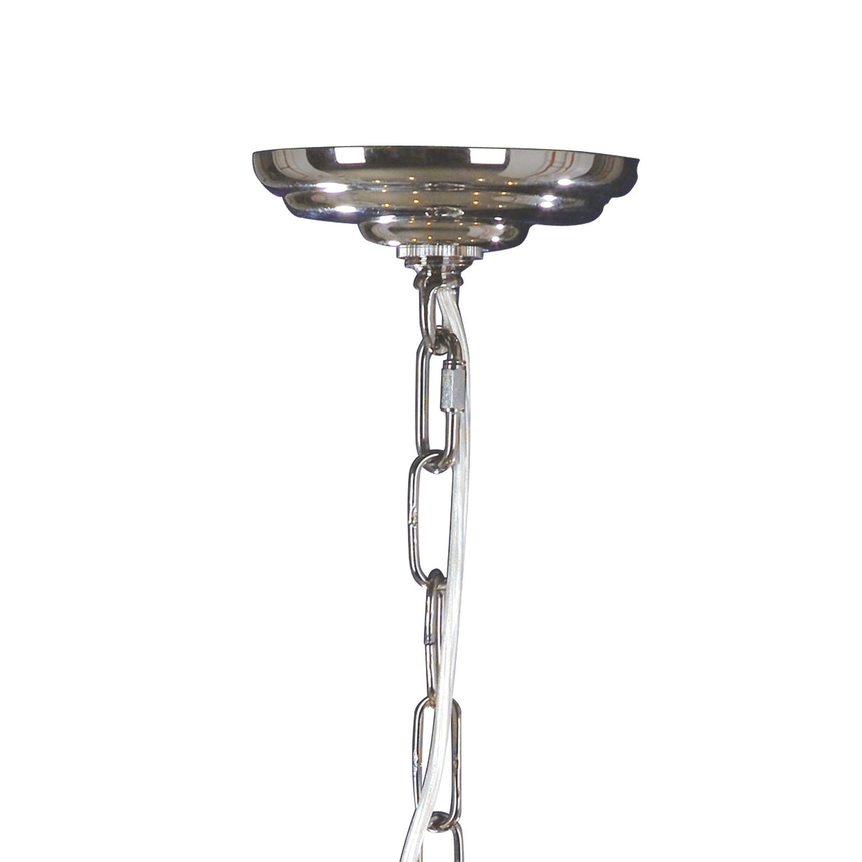 Elena 56cm 5 Light Crystal Chandelier - Black Chrome