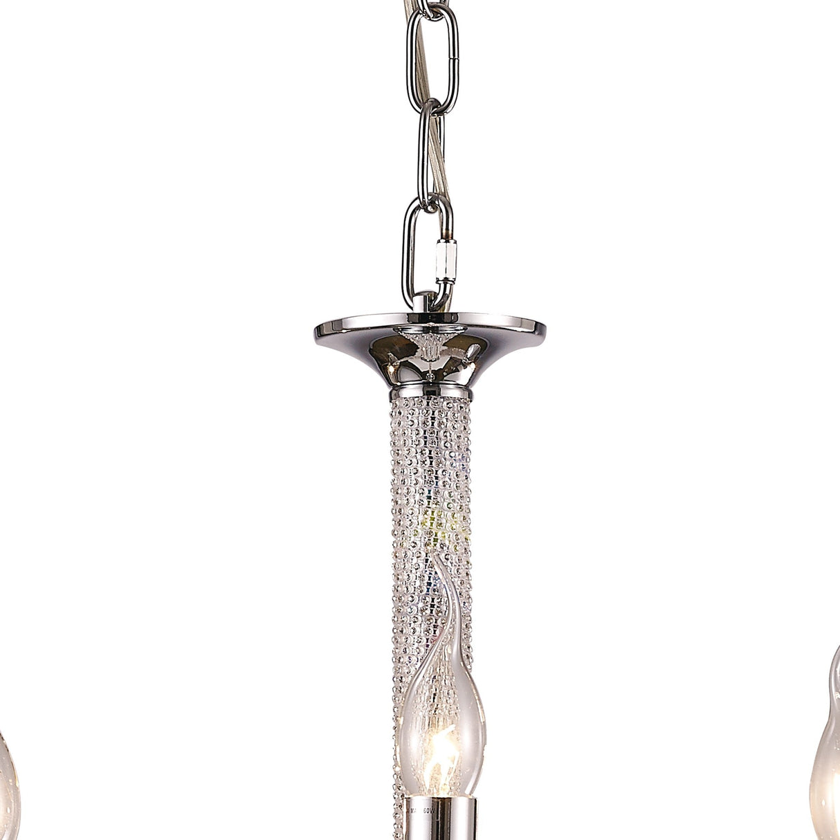 Elena 52cm 3 Light Crystal Chandelier - Polished Chrome