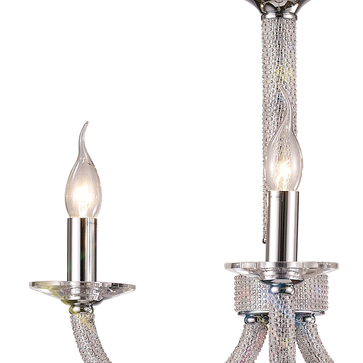 Elena 52cm 3 Light Crystal Chandelier - Polished Chrome