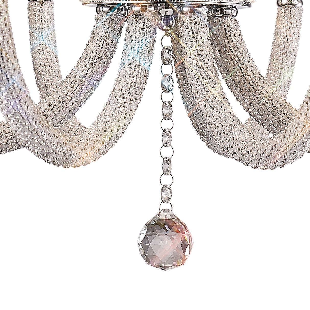 Elena 70cm 8 Light Crystal Chandelier - Polished Chrome