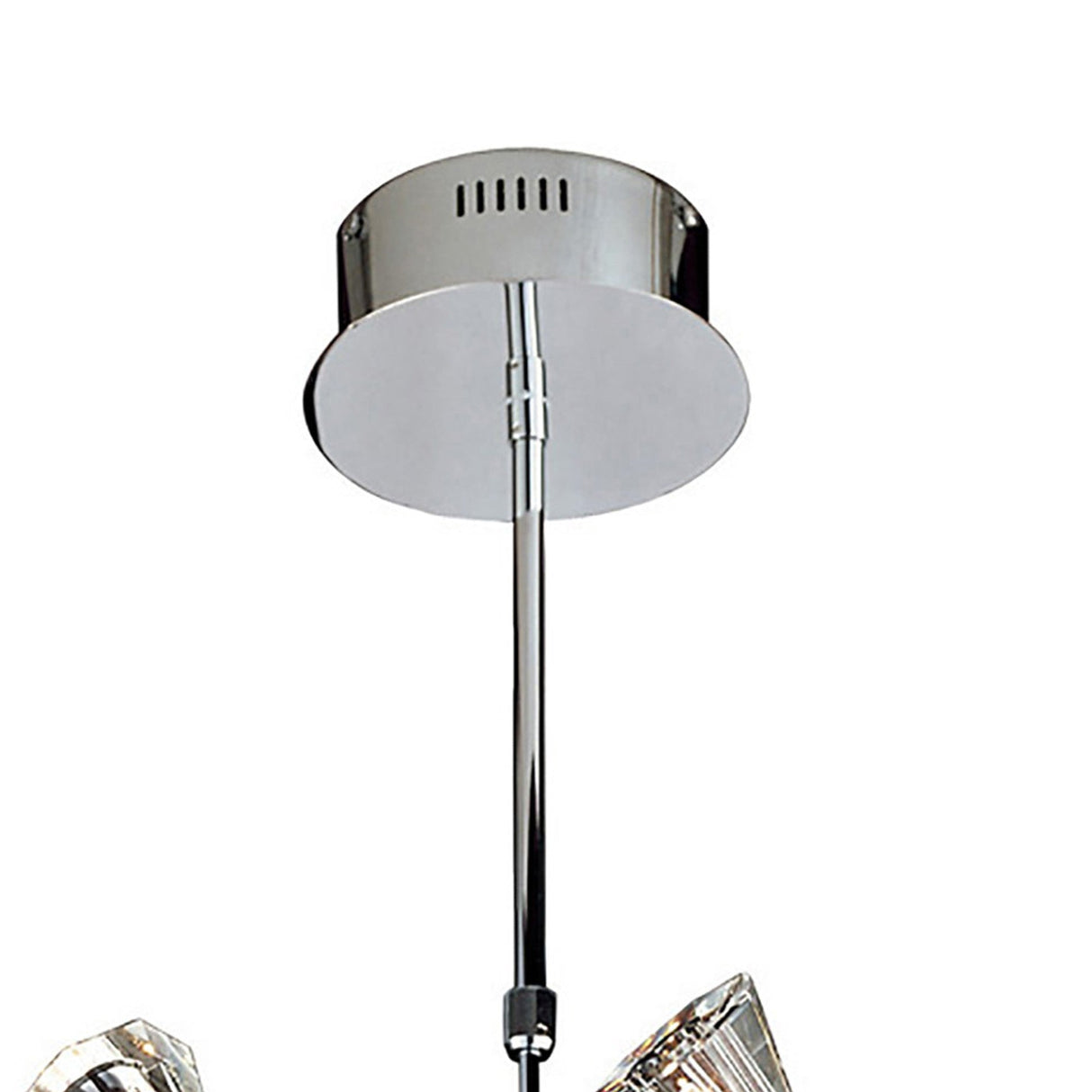 Elisa Round 12 Light Semi-Flush Ceiling Light - Polished Chrome