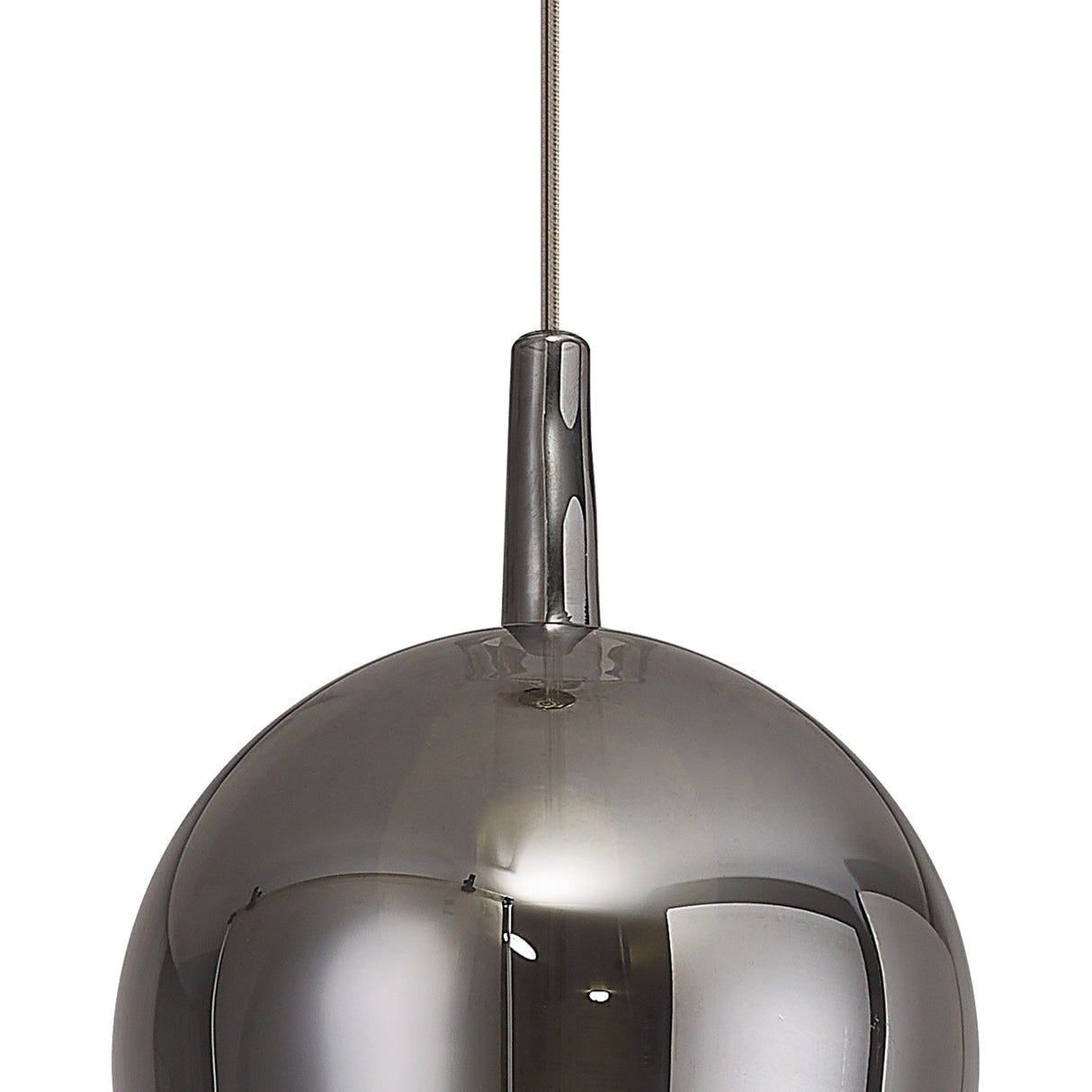 Elsa 17cm 1 Light Glass Pendant Light - Chrome & Frosted