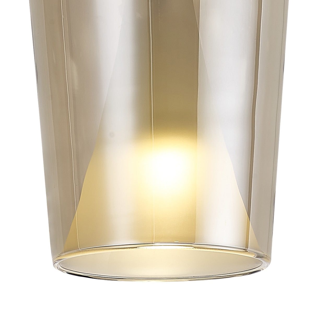 Elsa 17cm 1 Light Glass Pendant Light - Bronze & Frosted