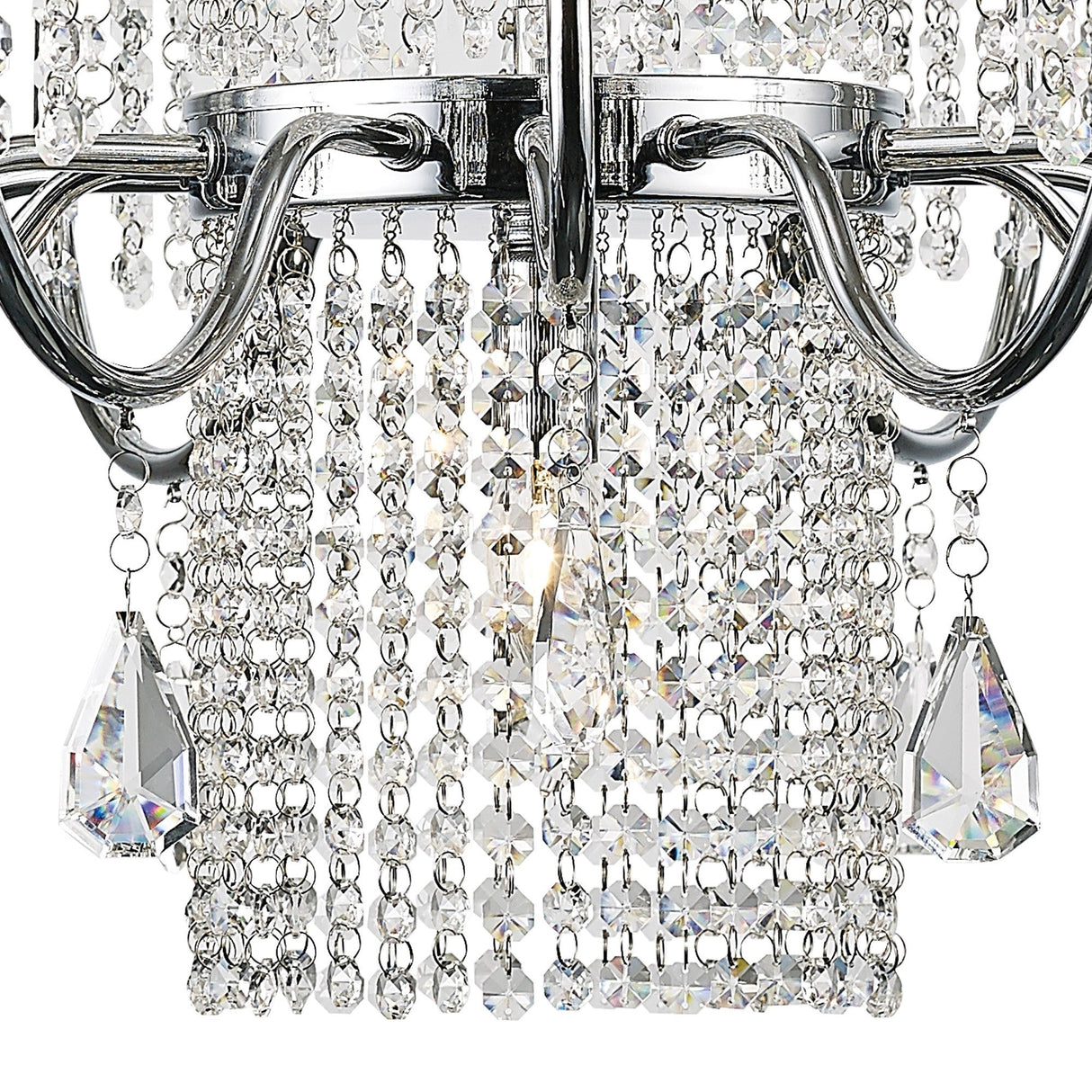 Emily 89cm 13 Light Crystal Chandelier - Polished Chrome