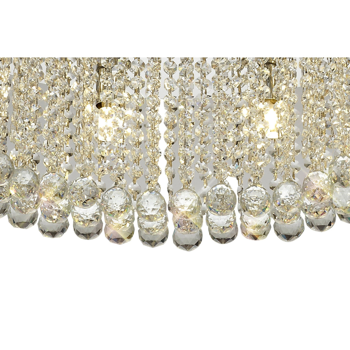 Empire 60cm Round 9 Light Crystal Chandelier - Polished Chrome