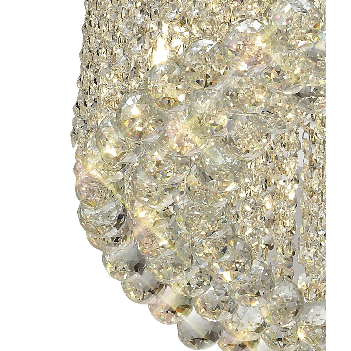 Empire 60cm Round 9 Light Crystal Chandelier - Polished Chrome