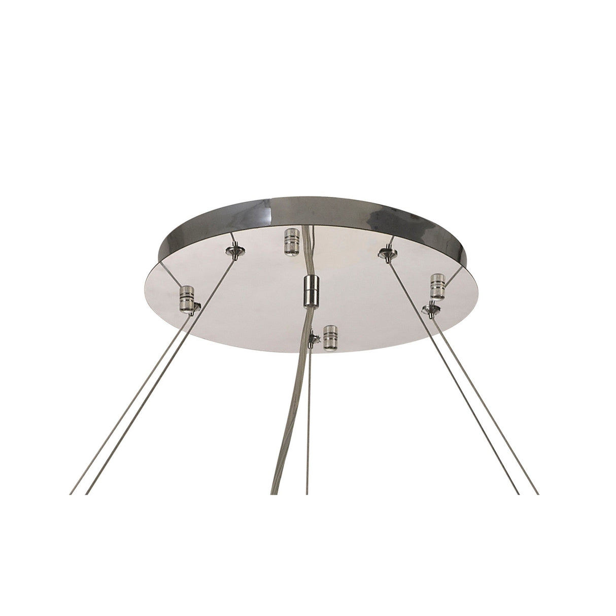 Empire 110cm Round 15 Light Crystal Chandelier - Polished Chrome