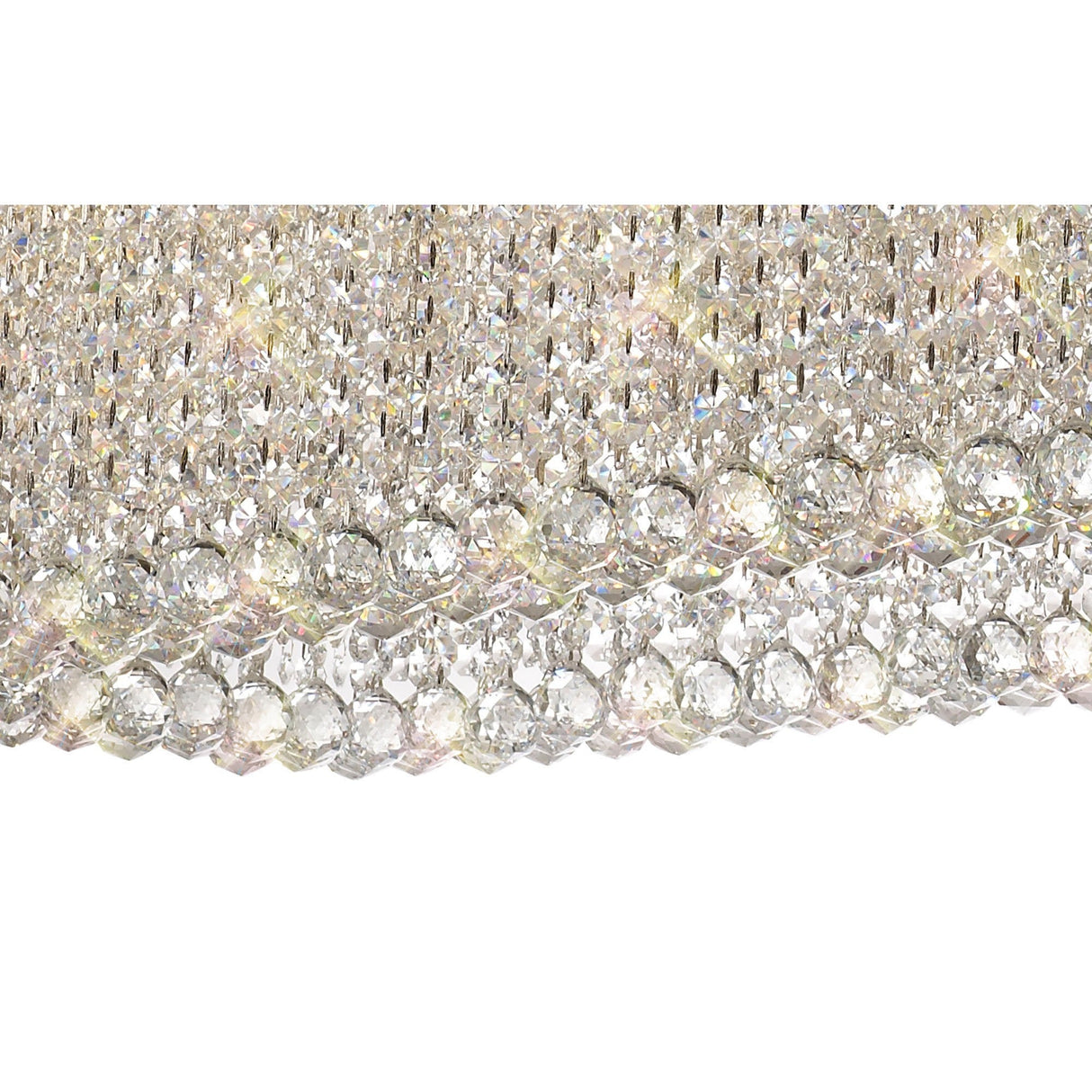 Empire 122cm 14 Light Crystal Linear Suspension Light - Chrome