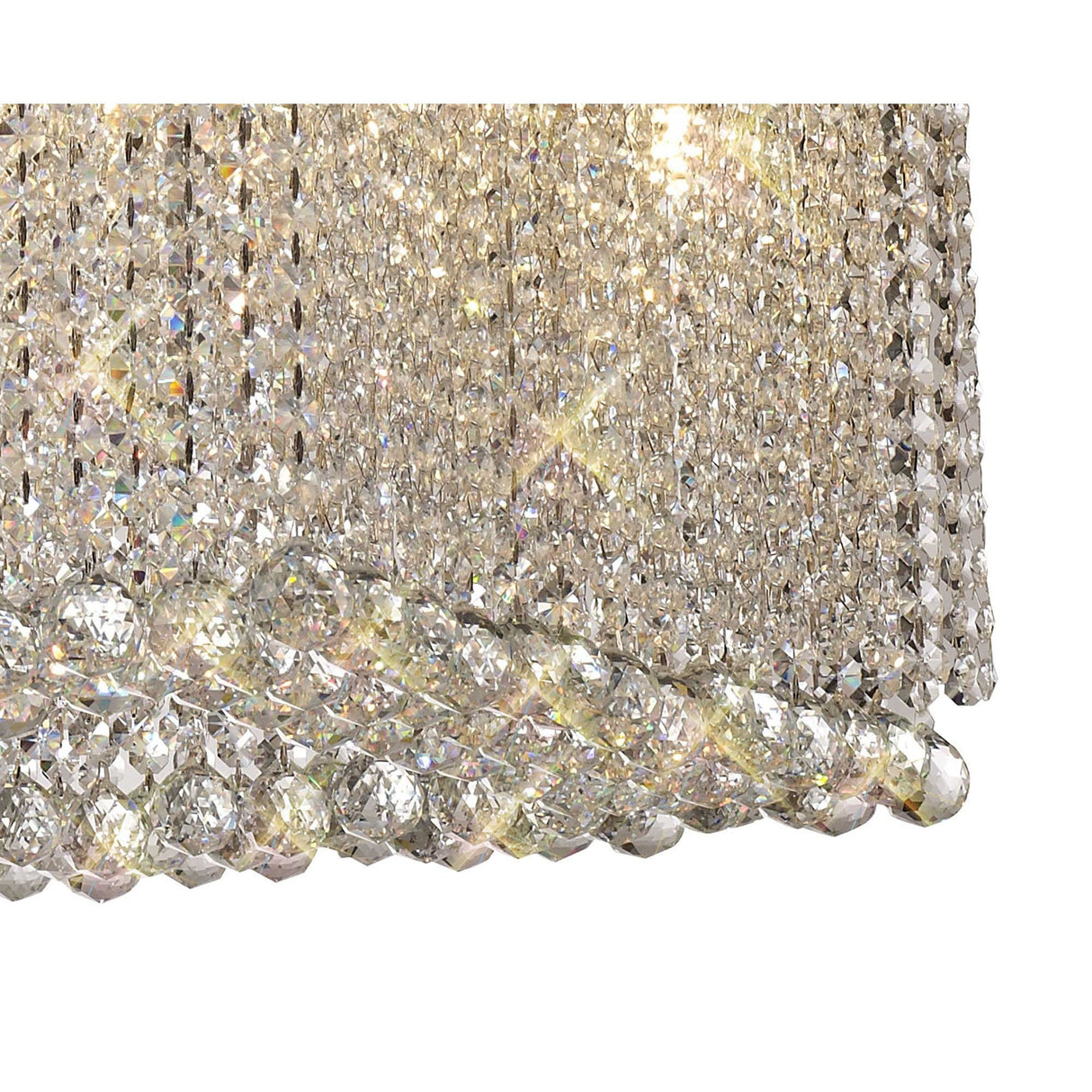 Empire 122cm 14 Light Crystal Linear Suspension Light - Chrome