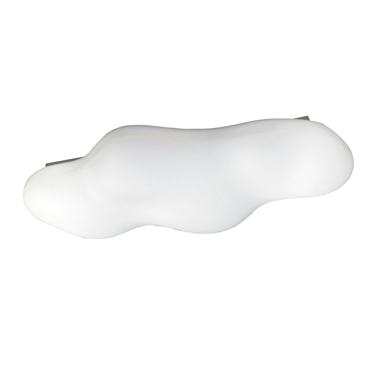 Eos 6 Light Outdoor Flush Ceiling Light - Opal White