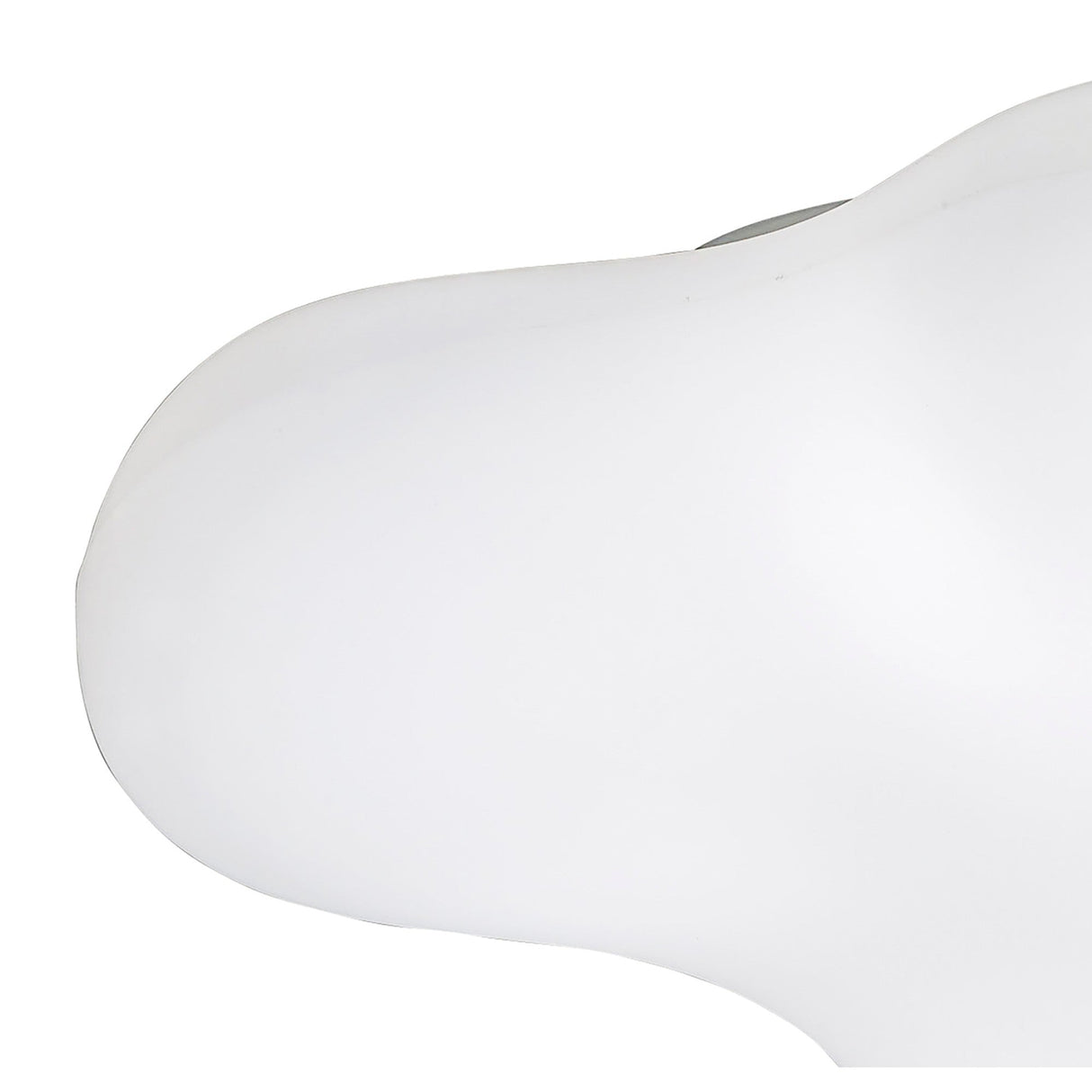 Eos 4 Light Outdoor Flush Ceiling Light - Opal White
