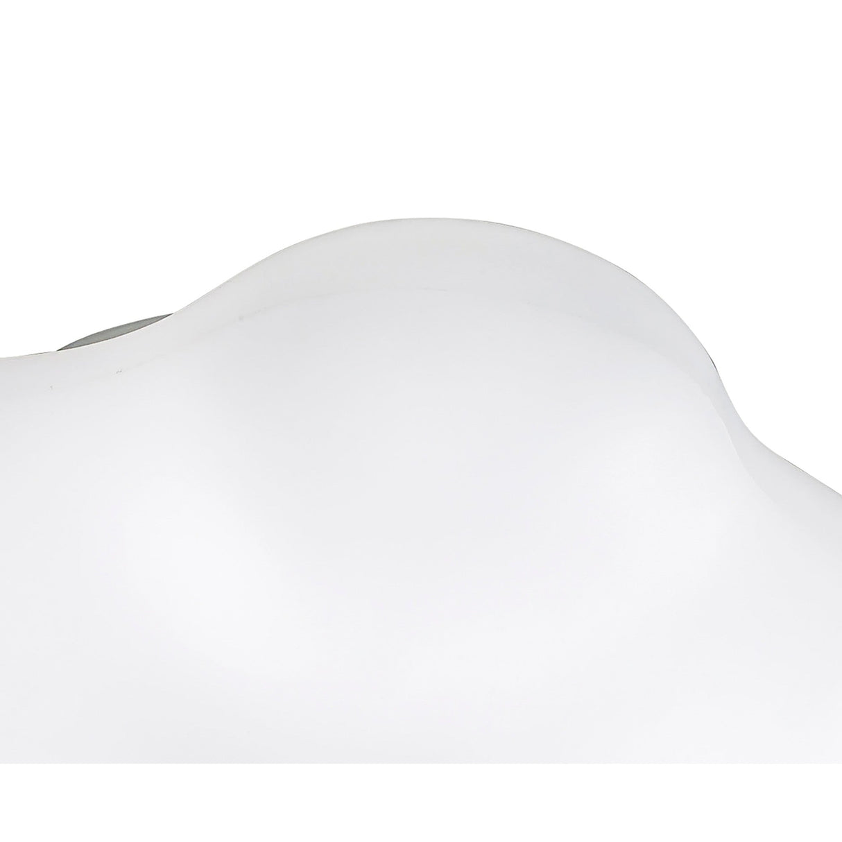 Eos 4 Light Outdoor Flush Ceiling Light - Opal White