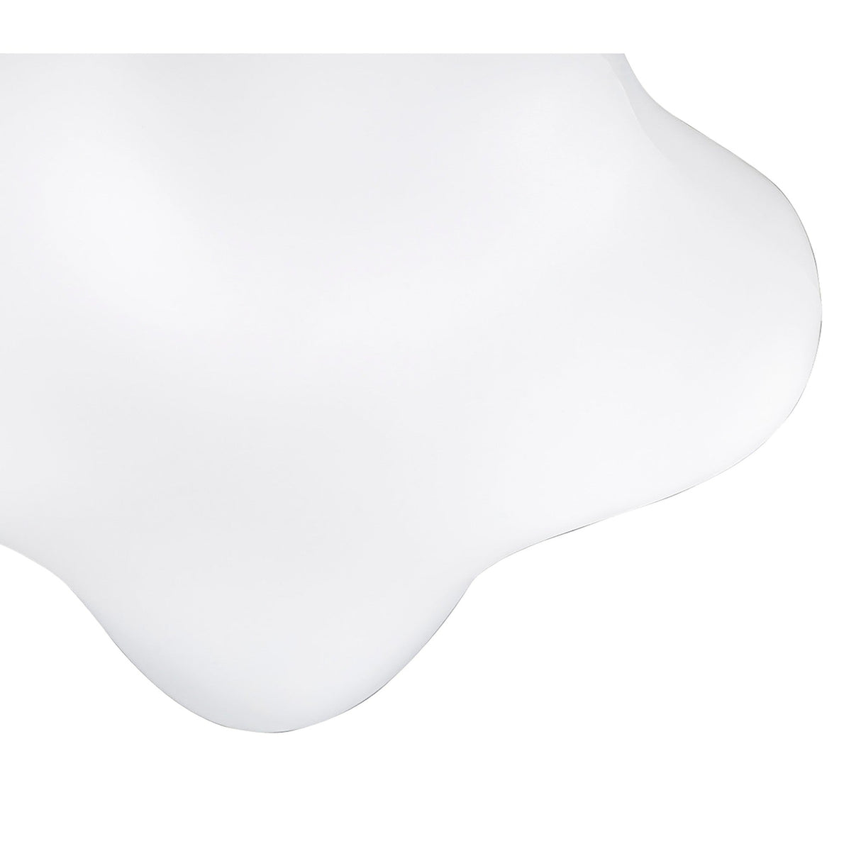 Eos 4 Light Outdoor Flush Ceiling Light - Opal White